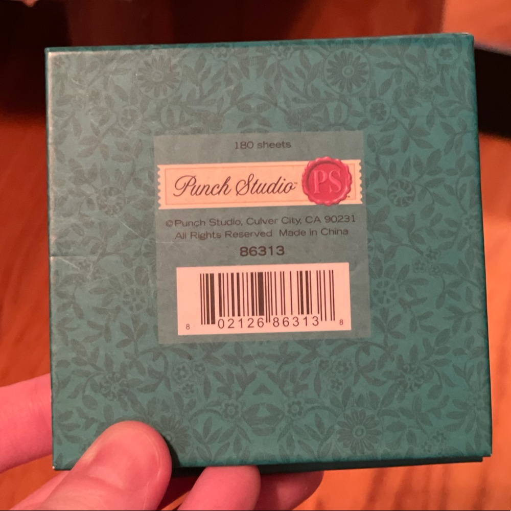 Small Rhinestone Teal Notepad - Picture 9 of 16